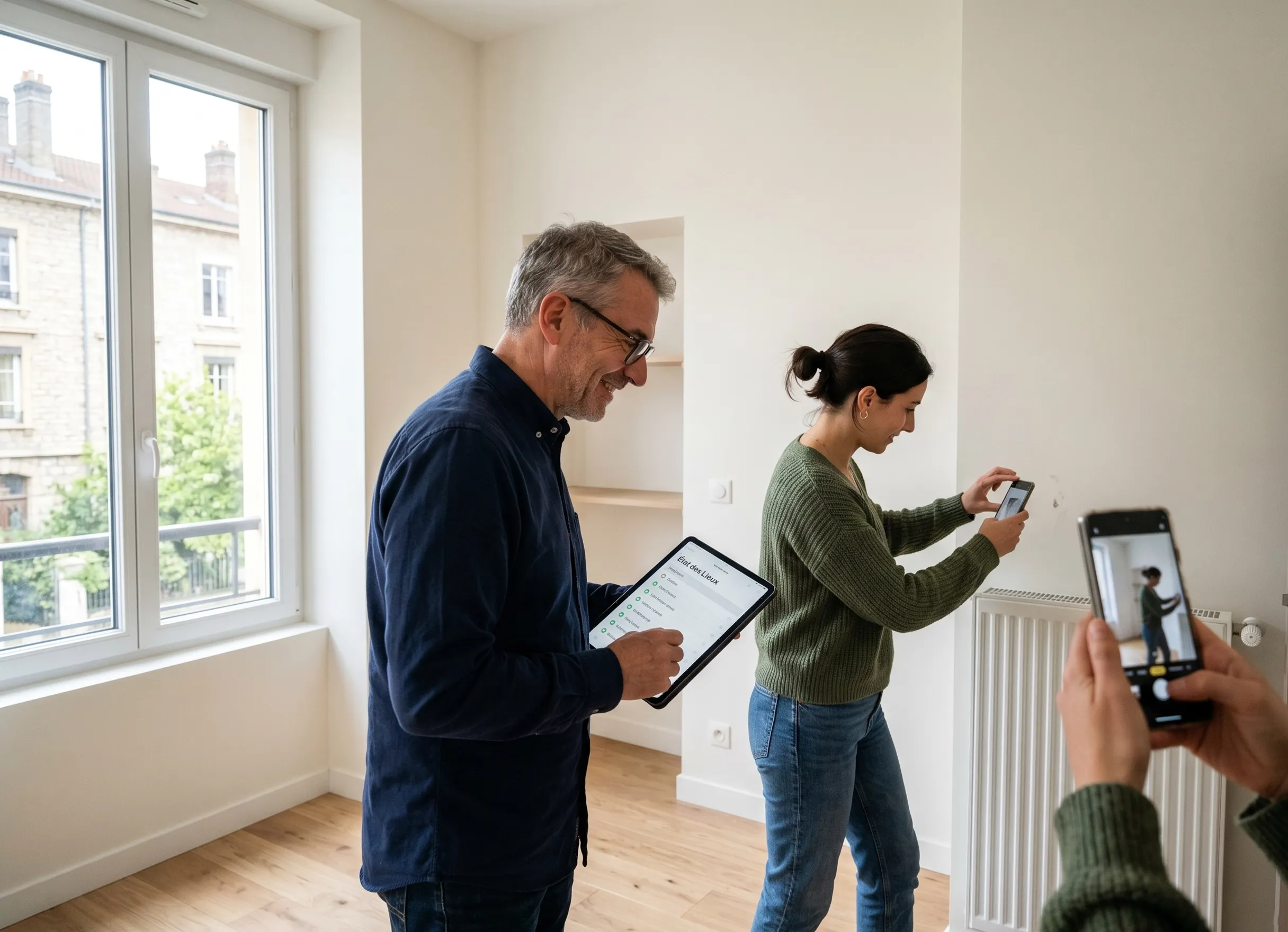 État des lieux d’entrée avec vérification du logement par le bailleur et le locataire