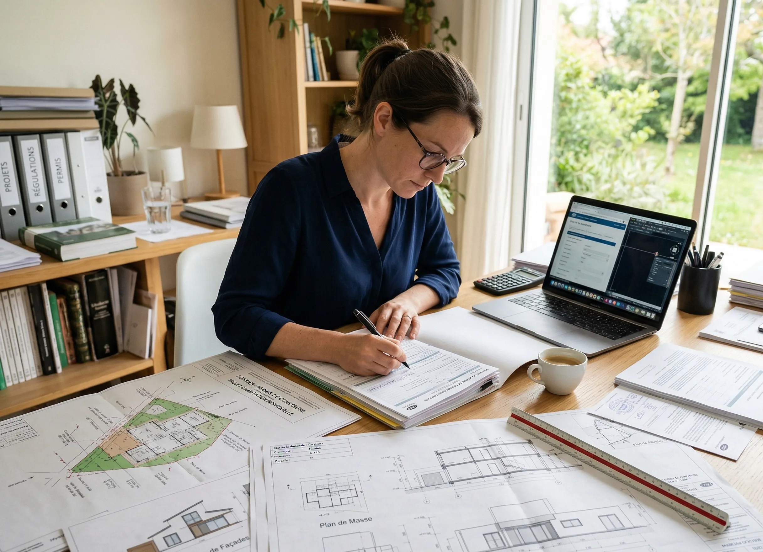 Dossier de permis de construire pour régulariser une construction illégale en France