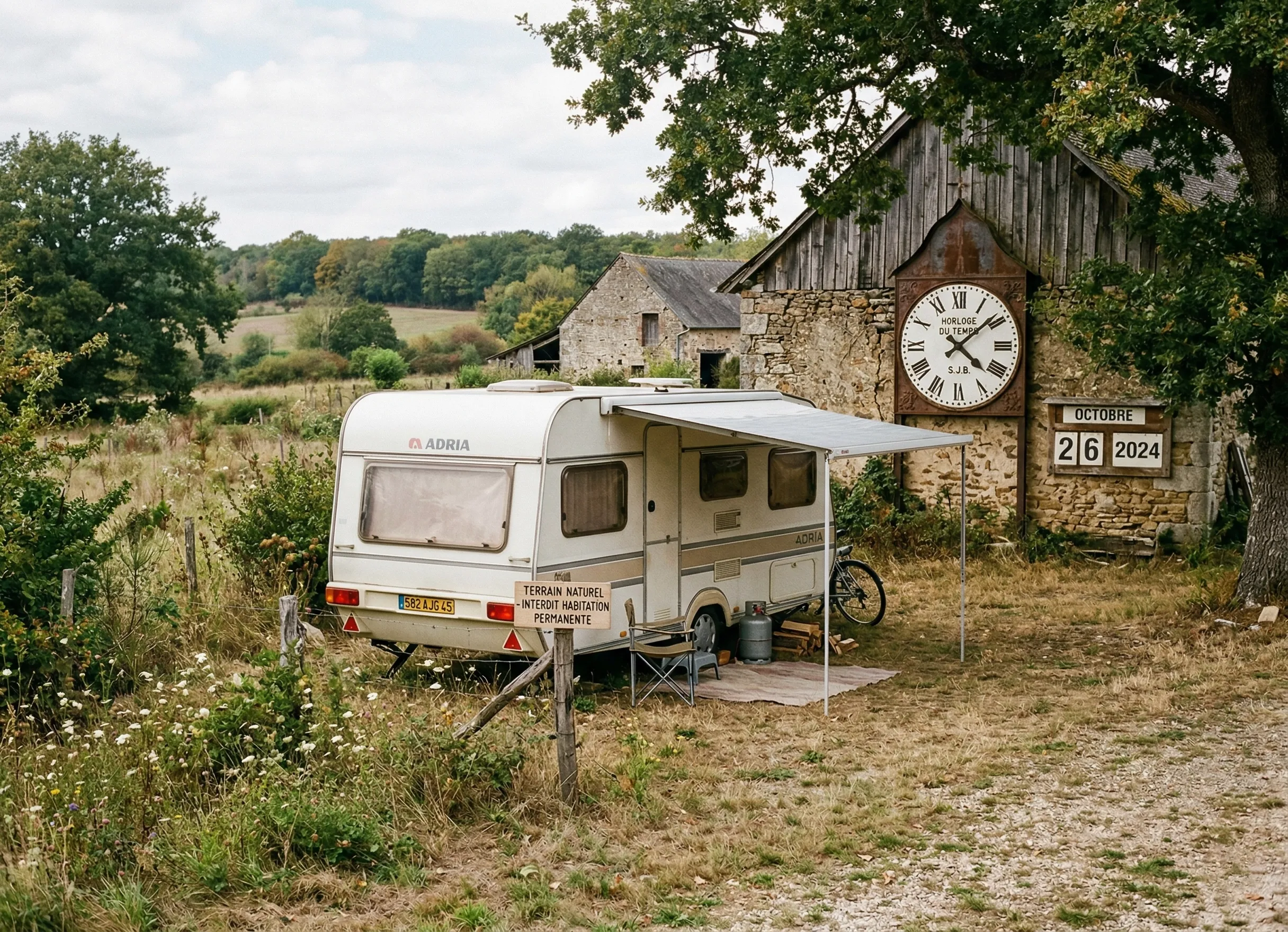 règle des 3 mois terrain de loisir caravane