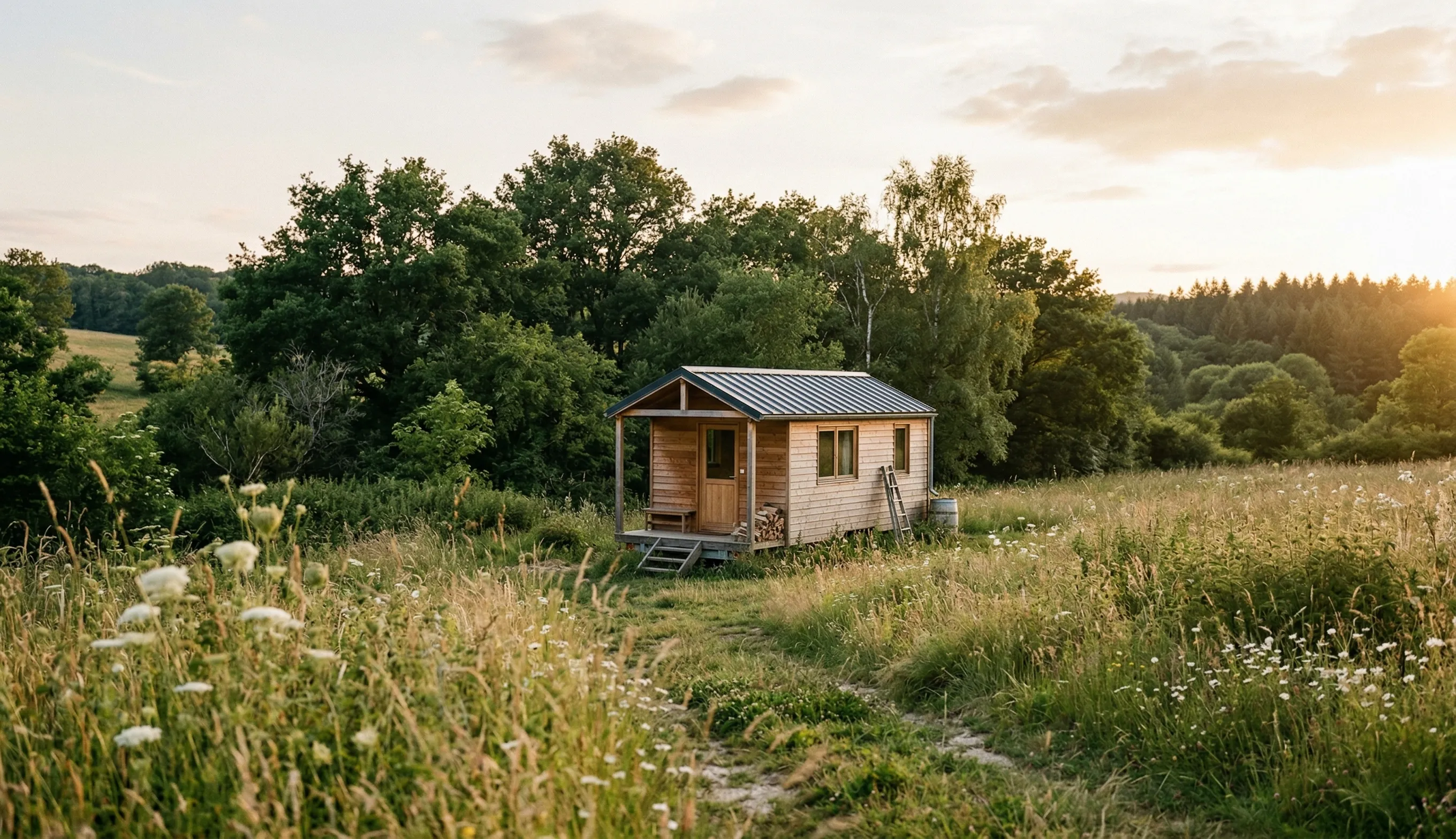 vivre sur un terrain de loisir en France tiny house