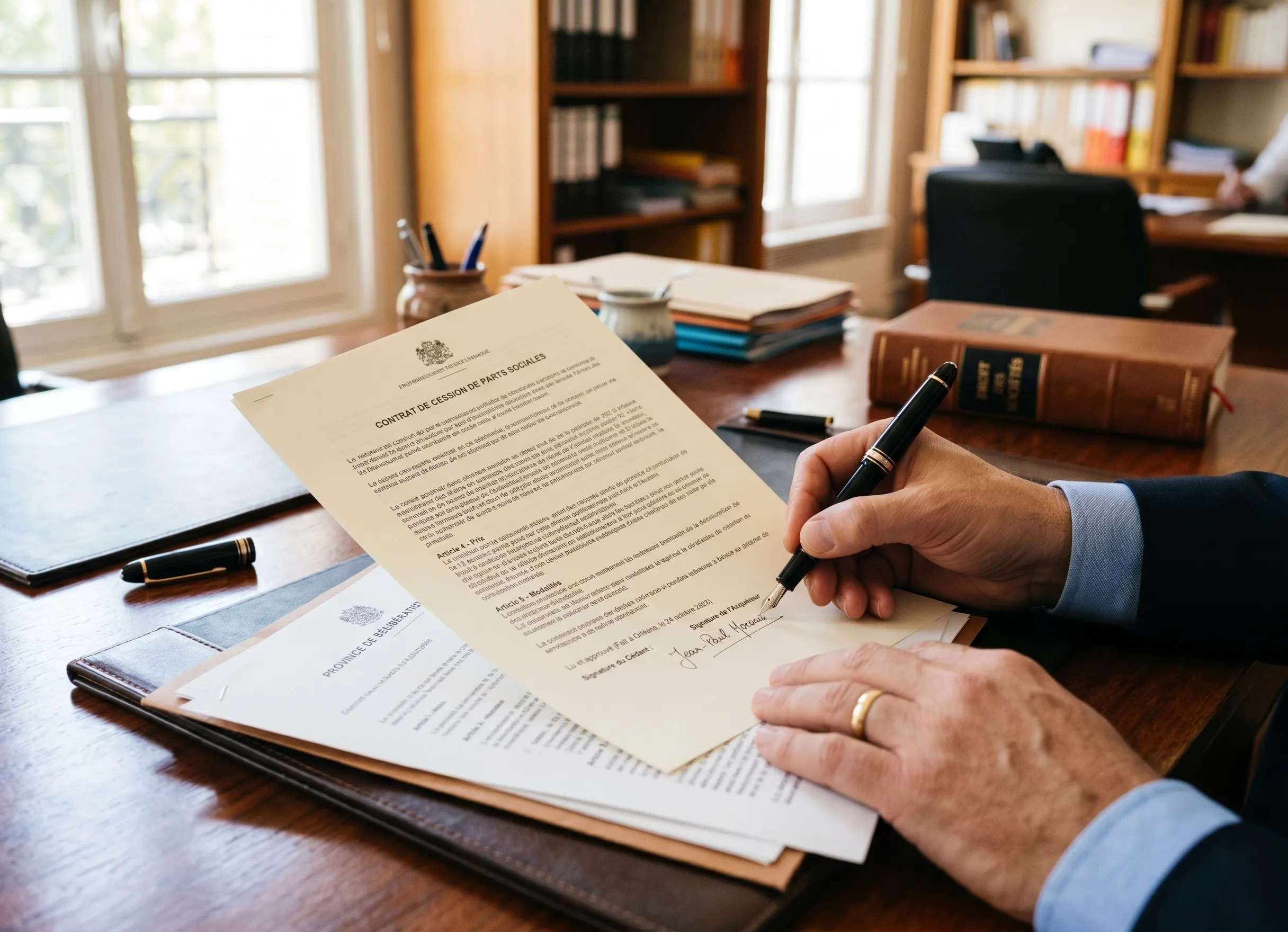 Signature d’un bail professionnel pour sous-location avec documents juridiques