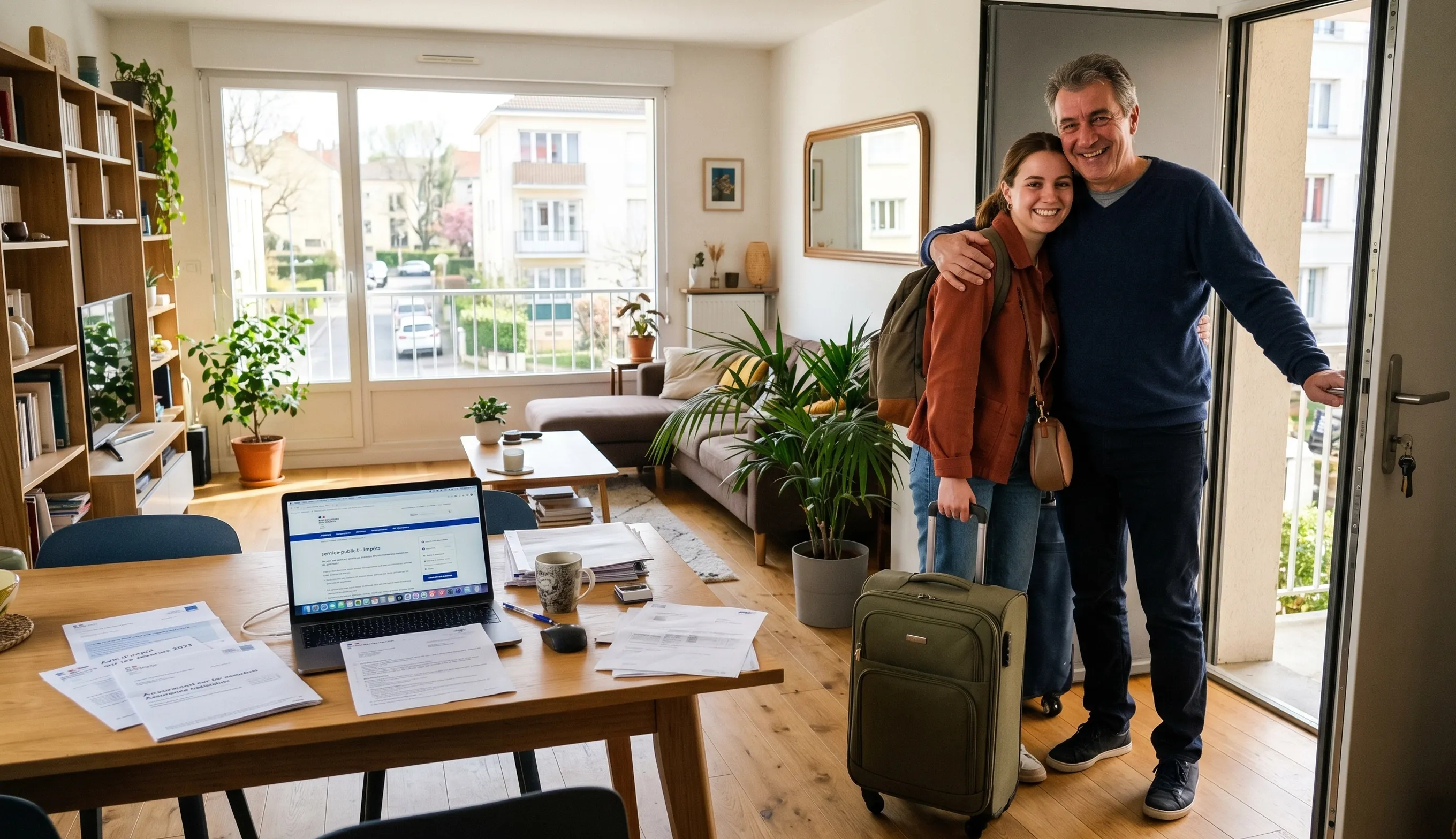 Hébergement à titre gratuit entre proches dans un logement avec démarches administratives